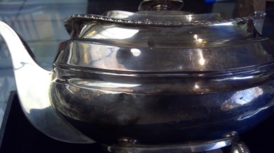 Lot 2012 - A Scottish silver teapot by George McHattie...