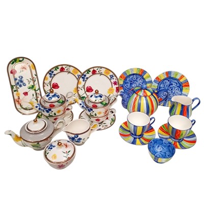 Lot 107 - A Claudia Meywell bone china hand-painted...