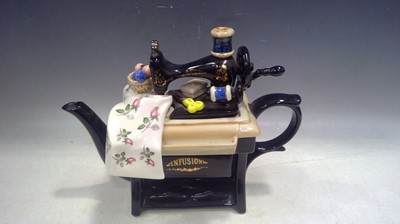 Lot 46 - A Cardew Sewing Machine Teapot. 24cm tall by...
