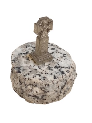 Lot 8 - A South Crofty Tin, Celtic cross mounted on...
