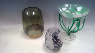 Lot 126 - A Vintage 18cm tall Polish Glass Jellyfish...