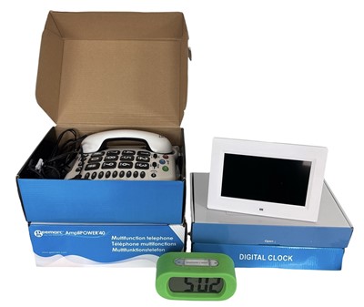 Lot 140 - Two boxed Geemarc AmpliPOWER 40 hard of...