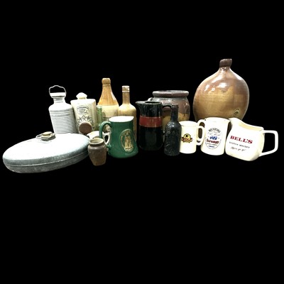Lot 144 - A selection of stoneware, Breweriana jugs and...