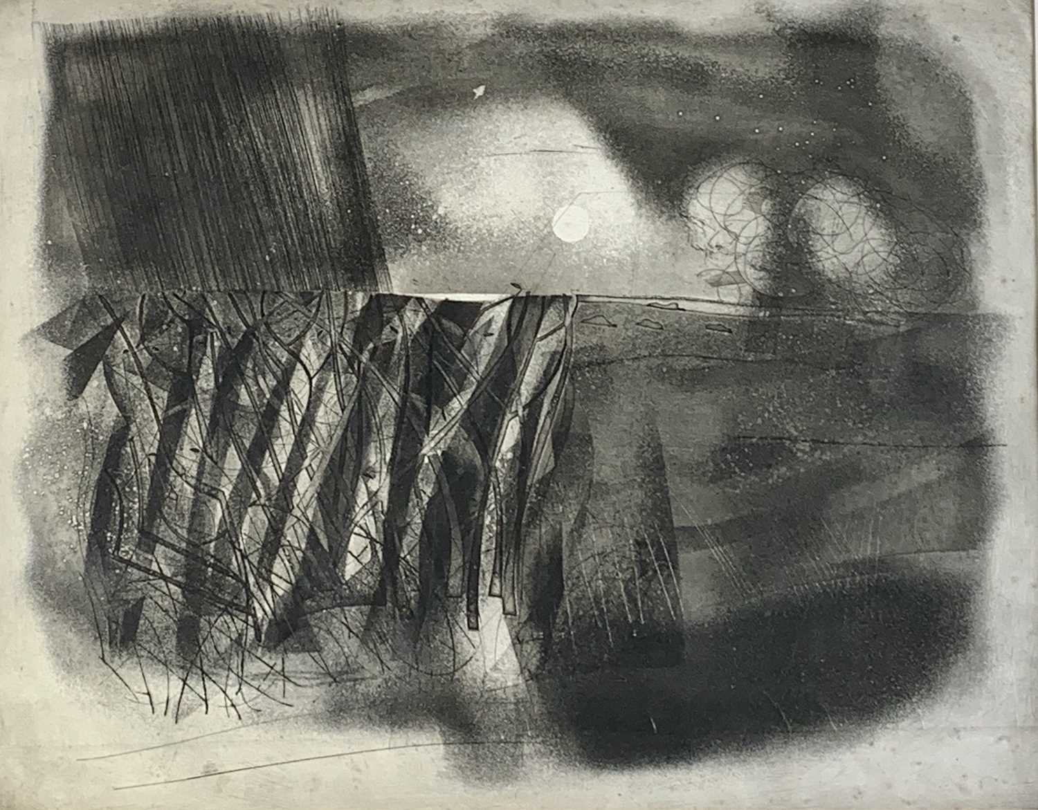 Lot 286 - Bryan INGHAM (1936-1997) Jollytown Etching and...