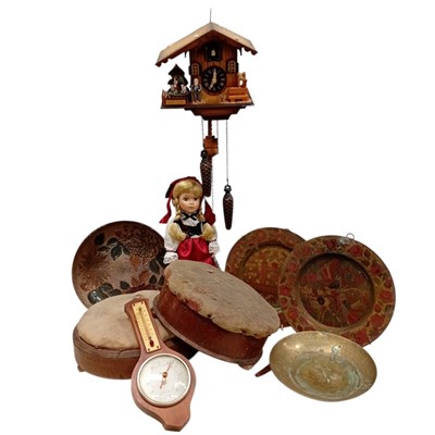 Lot 145 - Two antique circular footstools with...