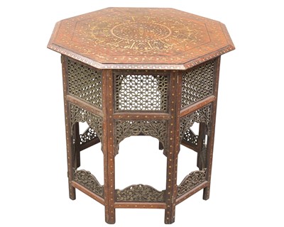 Lot 855 - An Anglo-Indian carved hardwood side table.