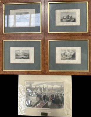 Lot 149 - An antique hand coloured woodcut engraving of...