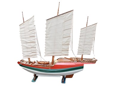 Lot 148 - A model of a Chinese junk.