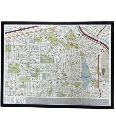 Lot 157 - A film map by UK-based design studio Dorothy...