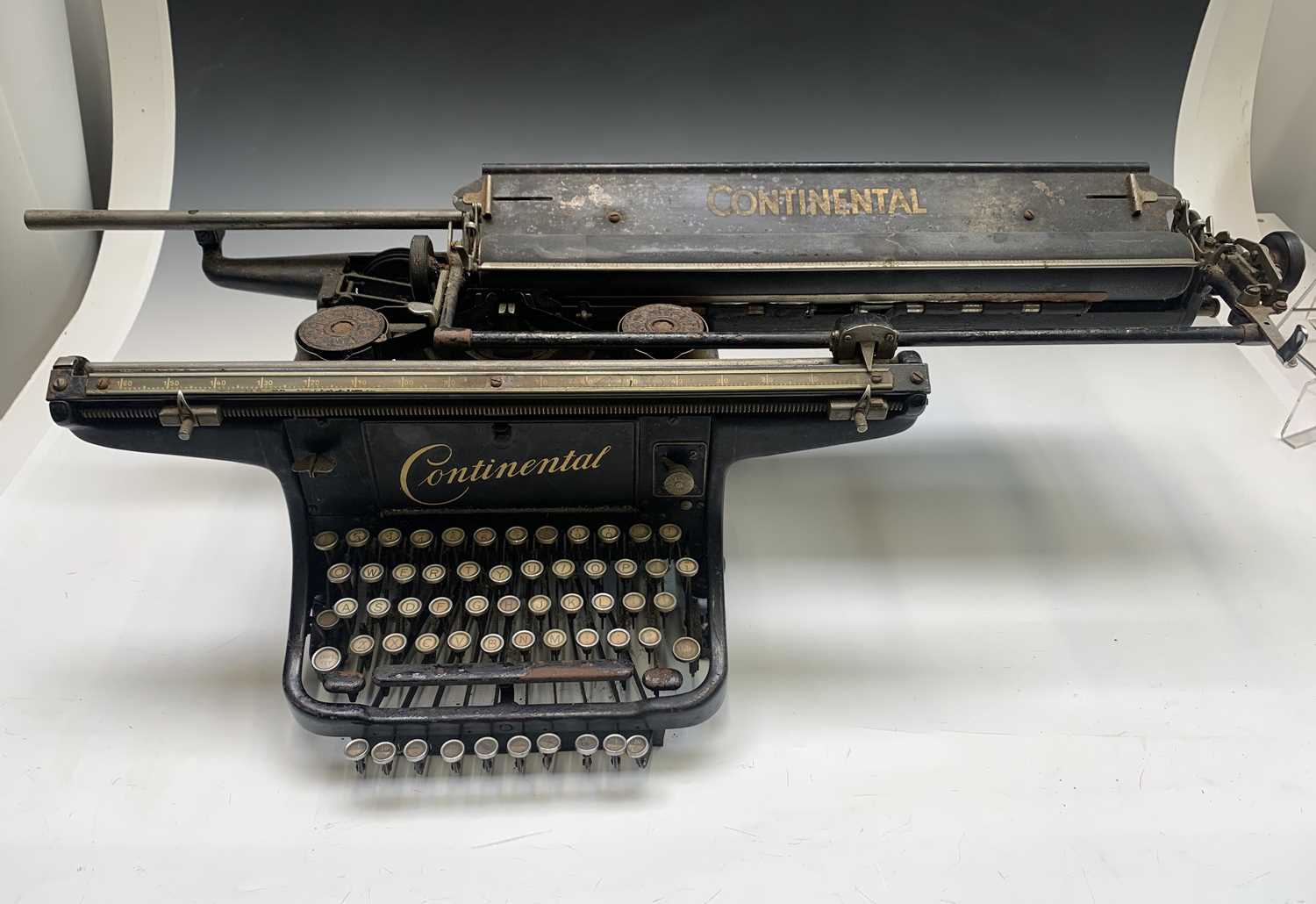 Lot 224 - A Continental typewriter, early 20th century,...