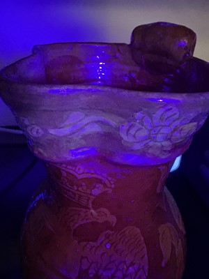 Lot 594 - A good North Devon slipware harvest jug, probably Barnstaple.