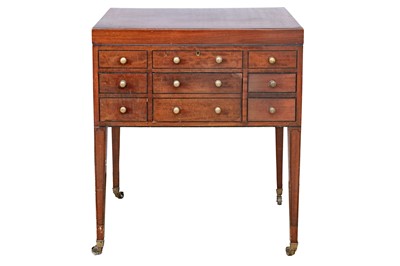 Lot 784 - A George IV mahogany and ebony strung gentleman's dressing table.