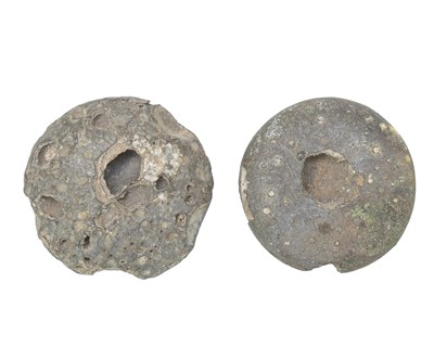 Lot 55 - Two prehistoric tin beads.