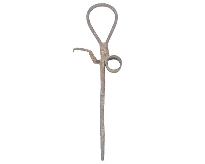 Lot 70 - A 19th century miner's candlestick.