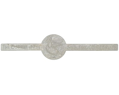 Lot 113 - A tin ingot bar, stamped 'The Cornish Tin Smelting Co Redruth'.