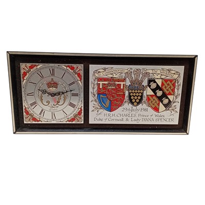 Lot 170 - A Quartz wall clock, commemorating the wedding...