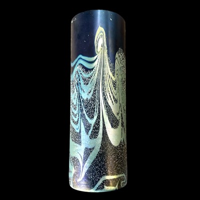 Lot 187 - An Okra "Mirlins Web" iridescent glass vase,...