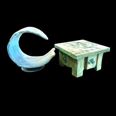 Lot 200 - Two sculptures, one signed. Jasper Donald...