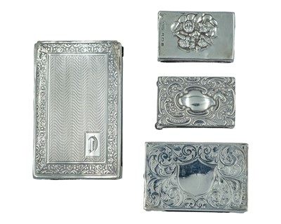 Lot 141 - A selection of silver match box covers.