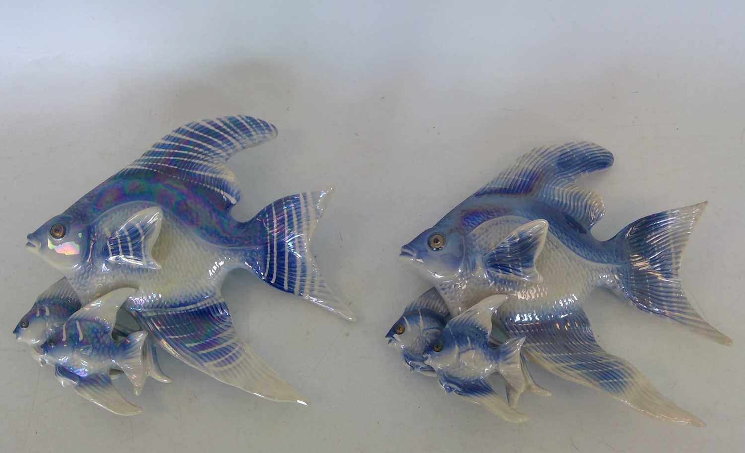 Lot 2 - Two Vintage Jema of Holland Iridescent Angel...