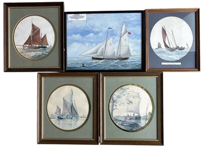 Lot 201 - Mersey Pilot Schooner No.4 Auspicious, oil on...