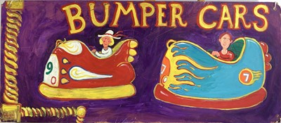 Lot 451 - Simeon STAFFORD (b.1956) Bumper Cars Oil on...