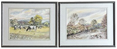 Lot 231 - Tom GRIFFITHS (XX), two watercolours, both...