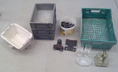 Lot 235 - Storage Boxes, a Car Hitch, a Condiment Set...