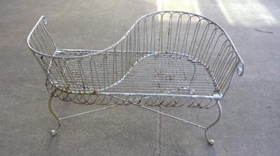 Lot 5 - A Metal Kissing Seat, 74cm tall, 115cm wide...