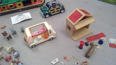 Lot 1 - Sylvanian Families Canal Boat, Family Car, Ice...