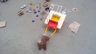 Lot 1 - Sylvanian Families Canal Boat, Family Car, Ice...