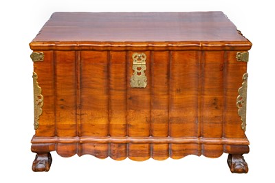 Lot 827 - A South African walnut kist or blanket chest.