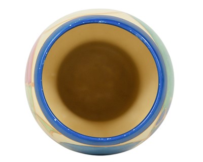 Lot 2 - A Clarice Cliff Fantasque Pastel Melon pattern vase.