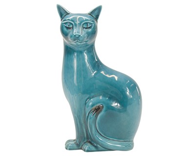 Lot 335 - A Poole pottery cat.