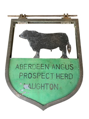 Lot 185 - An Aberdeen Angus advertising sign.