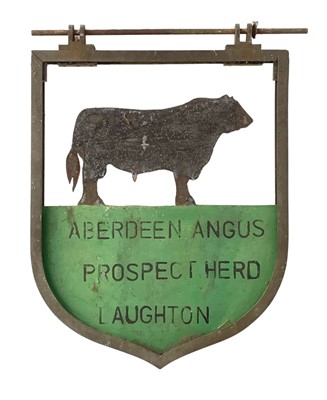 Lot 185 - An Aberdeen Angus advertising sign.