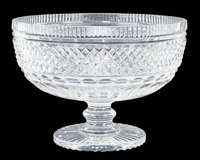 Lot 536 - A cut glass pedestal punch bowl.