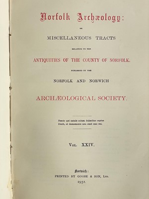 Lot 8 - Norfolk and Norwich Archaeological Society