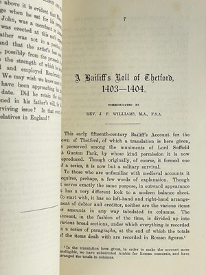 Lot 8 - Norfolk and Norwich Archaeological Society