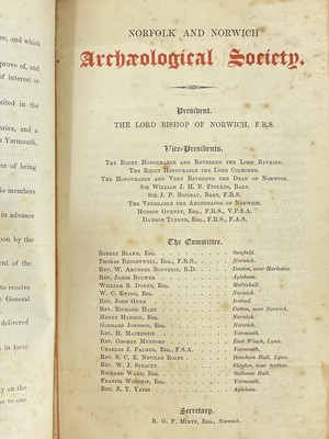 Lot 8 - Norfolk and Norwich Archaeological Society
