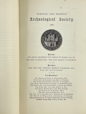 Lot 8 - Norfolk and Norwich Archaeological Society