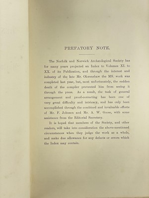 Lot 8 - Norfolk and Norwich Archaeological Society