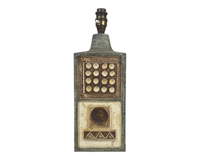 Lot 59 - A Troika rectangular section lamp base.