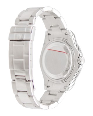Lot ROLEX - A fine Yacht-Master platinum and steel gentleman's mid-size bracelet wristwatch.