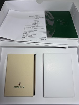 Lot 658 - ROLEX - A fine Yacht-Master platinum and steel gentleman's mid-size bracelet wristwatch.