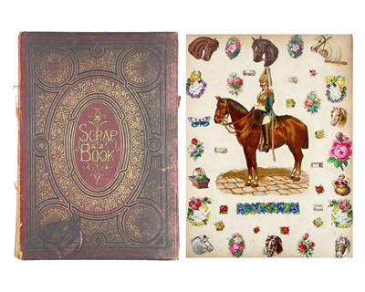 Lot 227 - A Victorian scrapbook.