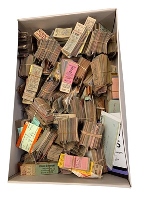 Lot 233 - Box containing a large quantity (many thousands) of bus and coach tickets.