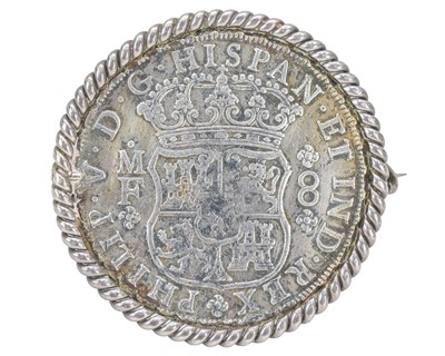 Lot 239 - Hollandia wreck; piece of eight, Mexico 1738 8 Reales coin.