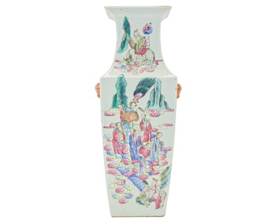 Lot 386 - A Chinese Canton famille rose vase.