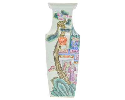 Lot 386 - A Chinese Canton famille rose vase.
